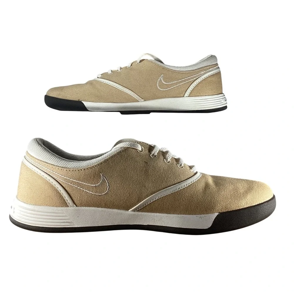 Nike Better‎ World Lunarlon Canvas Low Top Sneakers Beige US 4 EU 36 Women's